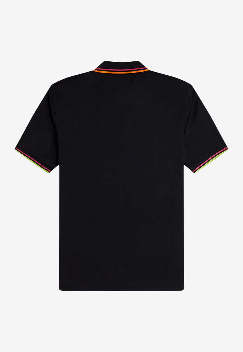 Fred Perry Logo Embroidered Polo T-shirt Black M983953_102_Black_31718509