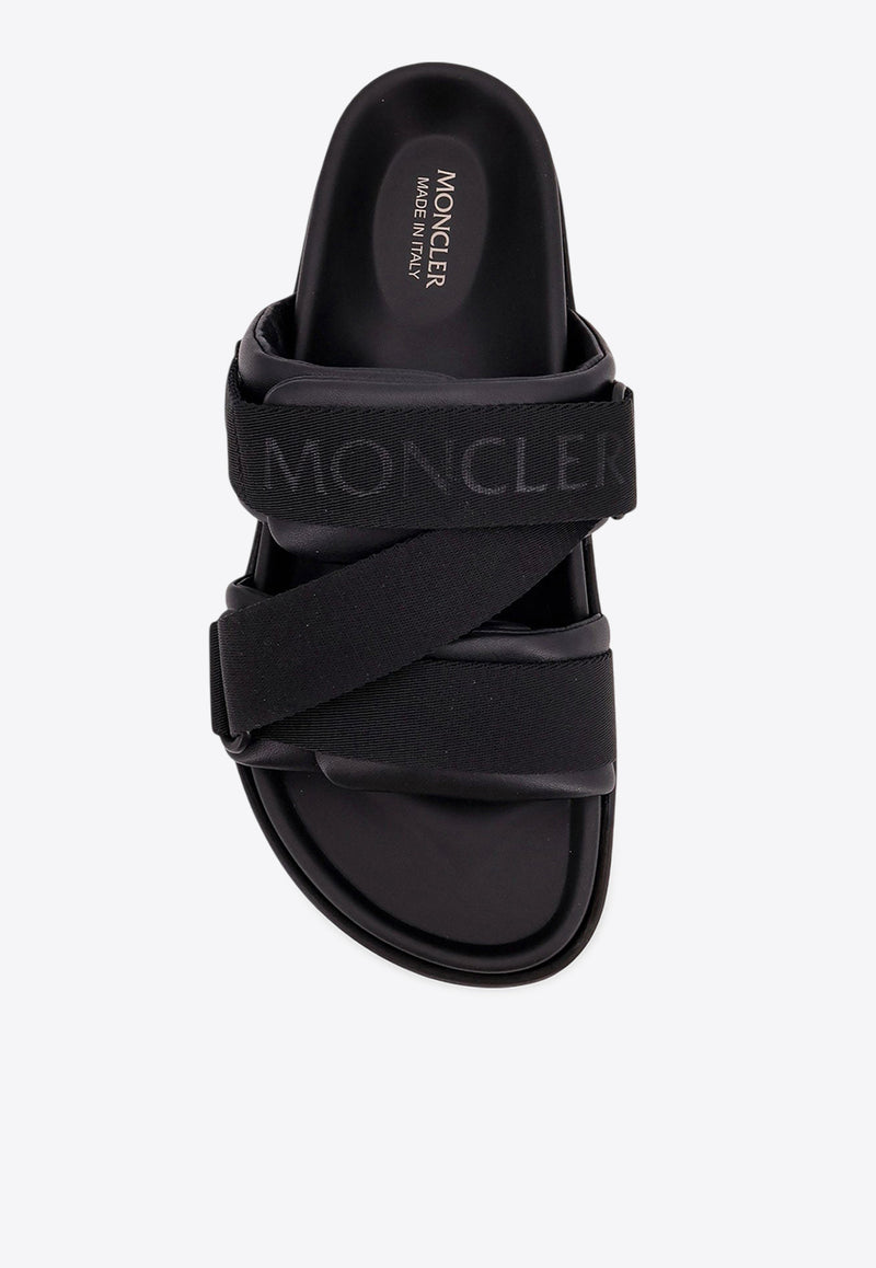 Moncler Mon Summer Logo Slides Black 09B4L00040M5027_999_Black_29857664