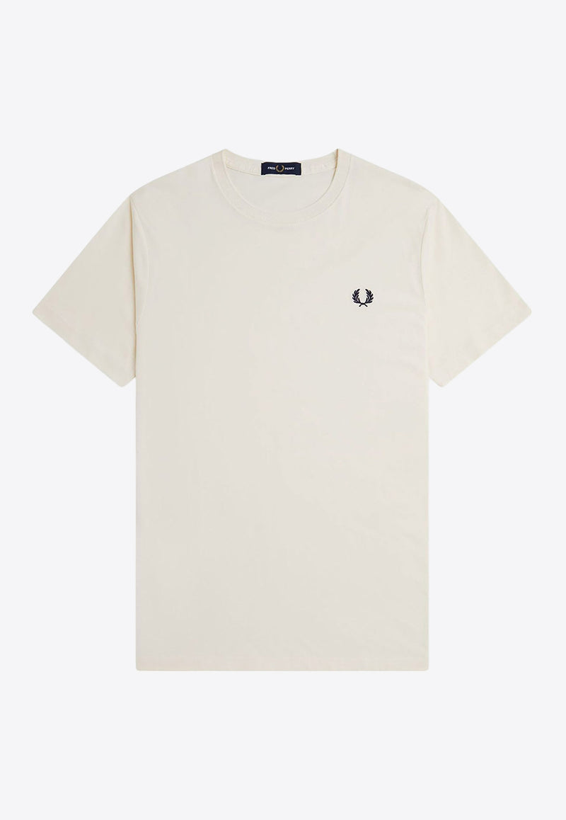 Fred Perry Logo Embroidered T-shirt Cream M1600_560_Beige_29839162