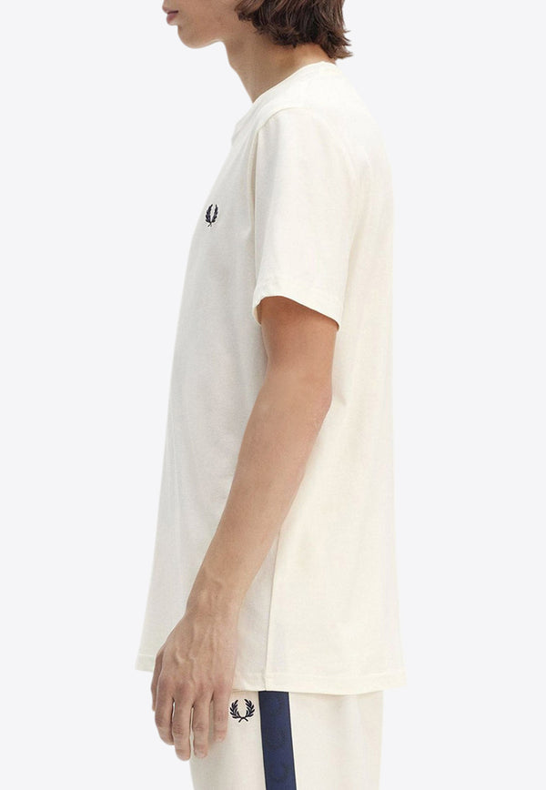 Fred Perry Logo Embroidered T-shirt Cream M1600_560_Beige_29839162