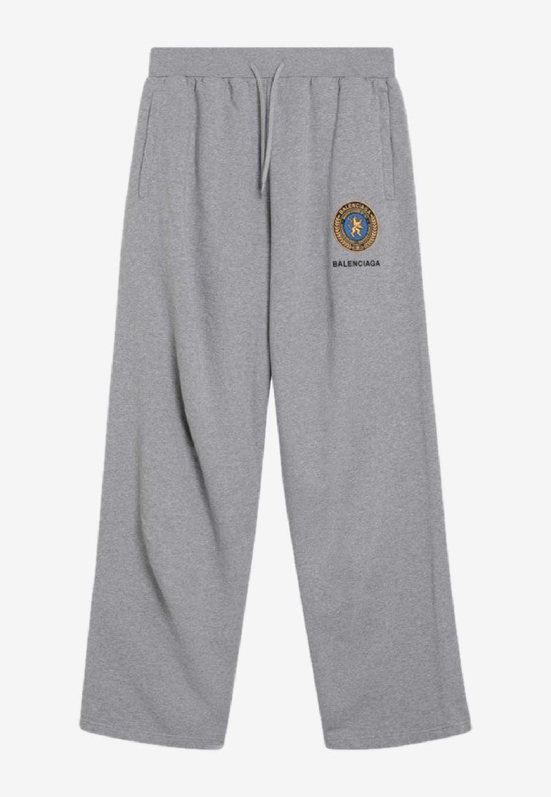 Balenciaga Uniform Merch Wide-Leg Track Pants Gray 826185TSVH3/R_BALEN-1300