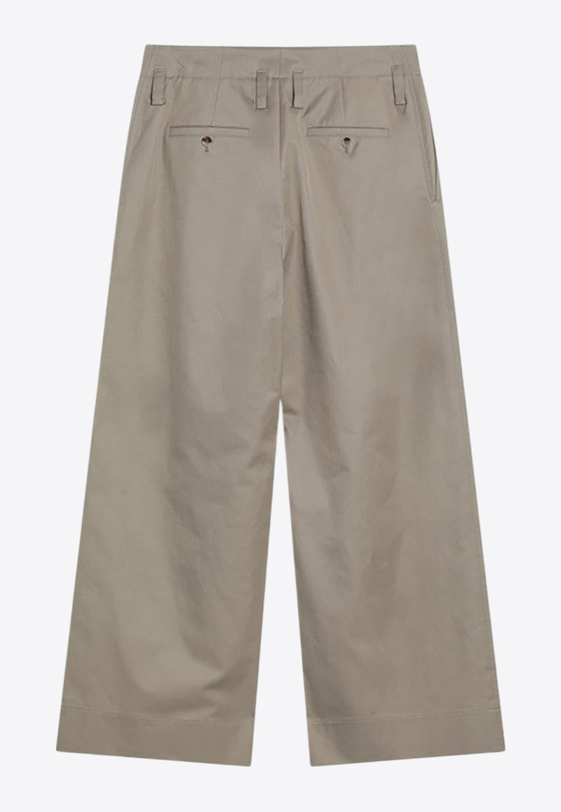Alexander McQueen Wide-Leg Chino Pants Beige 826441QSABY/R_ALEXQ-2001