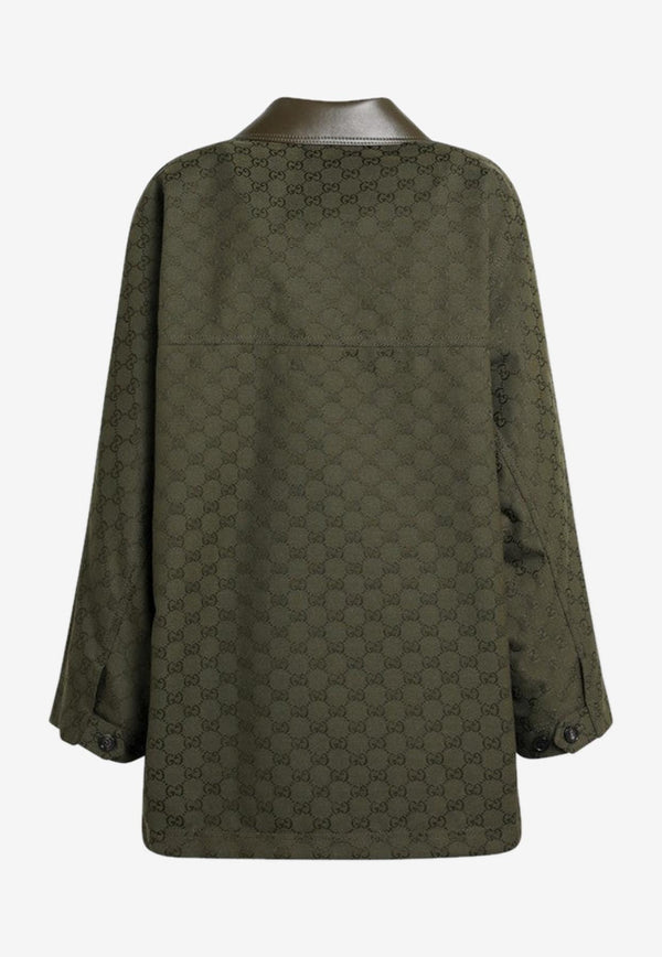 Gucci All-Over GG Logo Zip-Up Jacket Green 826626Z8B1O/R_GUC-3602