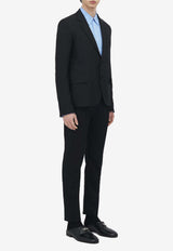 Alexander McQueen Skull Jacquard Deconstructed Blazer Black 827198QRABU 1010