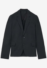Alexander McQueen Skull Jacquard Deconstructed Blazer Black 827198QRABU 1010