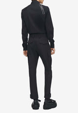 Alexander McQueen Harness Long-Sleeved Shirt Black 828170QNAAB 0506