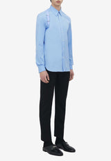 Alexander McQueen Harness Long-Sleeved Shirt Light Blue 828170QNAAB 4343