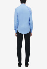 Alexander McQueen Harness Long-Sleeved Shirt Light Blue 828170QNAAB 4343