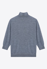 The Row Cashmere Turtleneck Sweater Gray 8282Y498/P_THERO-CHG