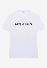 Alexander McQueen Logo Print T-shirt White 828420QTADD 0909