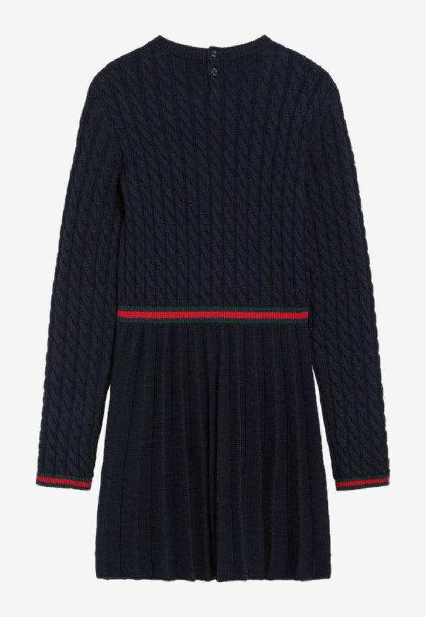 Gucci Baby Girls Pleated Mini Dress 828450XKEZ4/R_GUC-4180