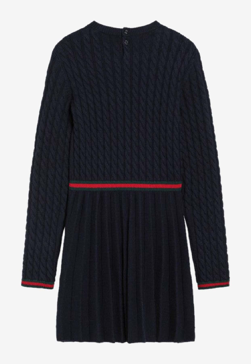 Gucci Baby Girls Pleated Mini Dress 828450XKEZ4/R_GUC-4180