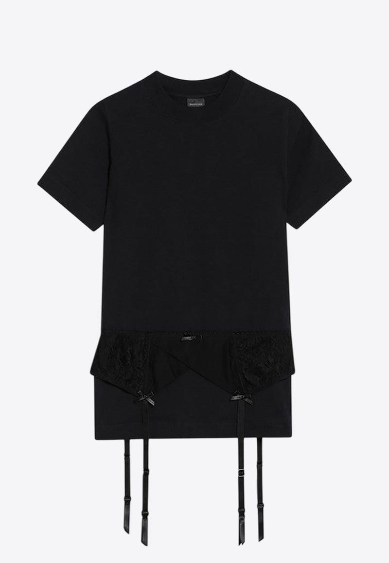 Balenciaga Lingerie Short-Sleeved T-shirt Black 828869TNVB2/Q_BALEN-1083