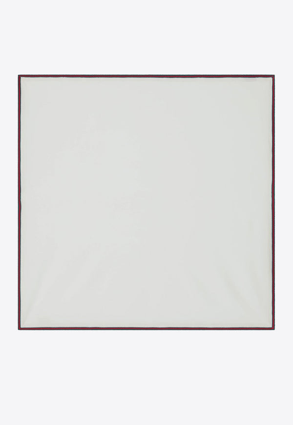 Gucci Kids Babies Wool Blanket with Web Off-white 8289163K206/R_GUC-9166