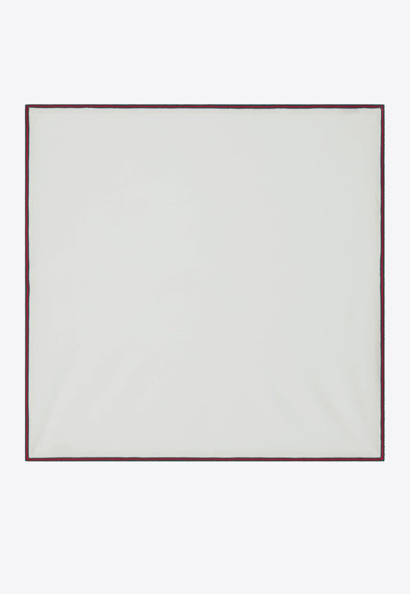 Gucci Kids Babies Wool Blanket with Web Off-white 8289163K206/R_GUC-9166