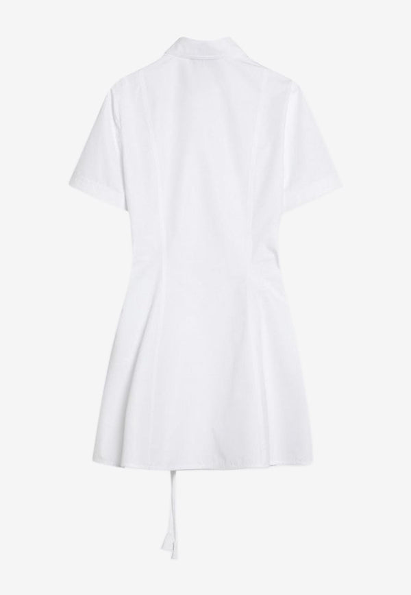 Gucci Embossed Logo Mini Poplin Shirt Dress White 830730Z7ADR/Q_GUC-9000