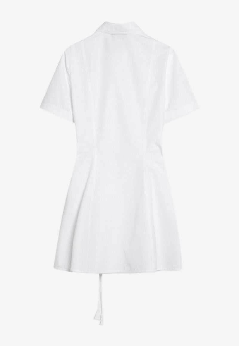 Gucci Embossed Logo Mini Poplin Shirt Dress White 830730Z7ADR/Q_GUC-9000
