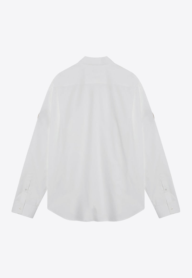 Balenciaga Uniform Merch Buttoned Shirt  White 830979TRM28/R_BALEN-9000