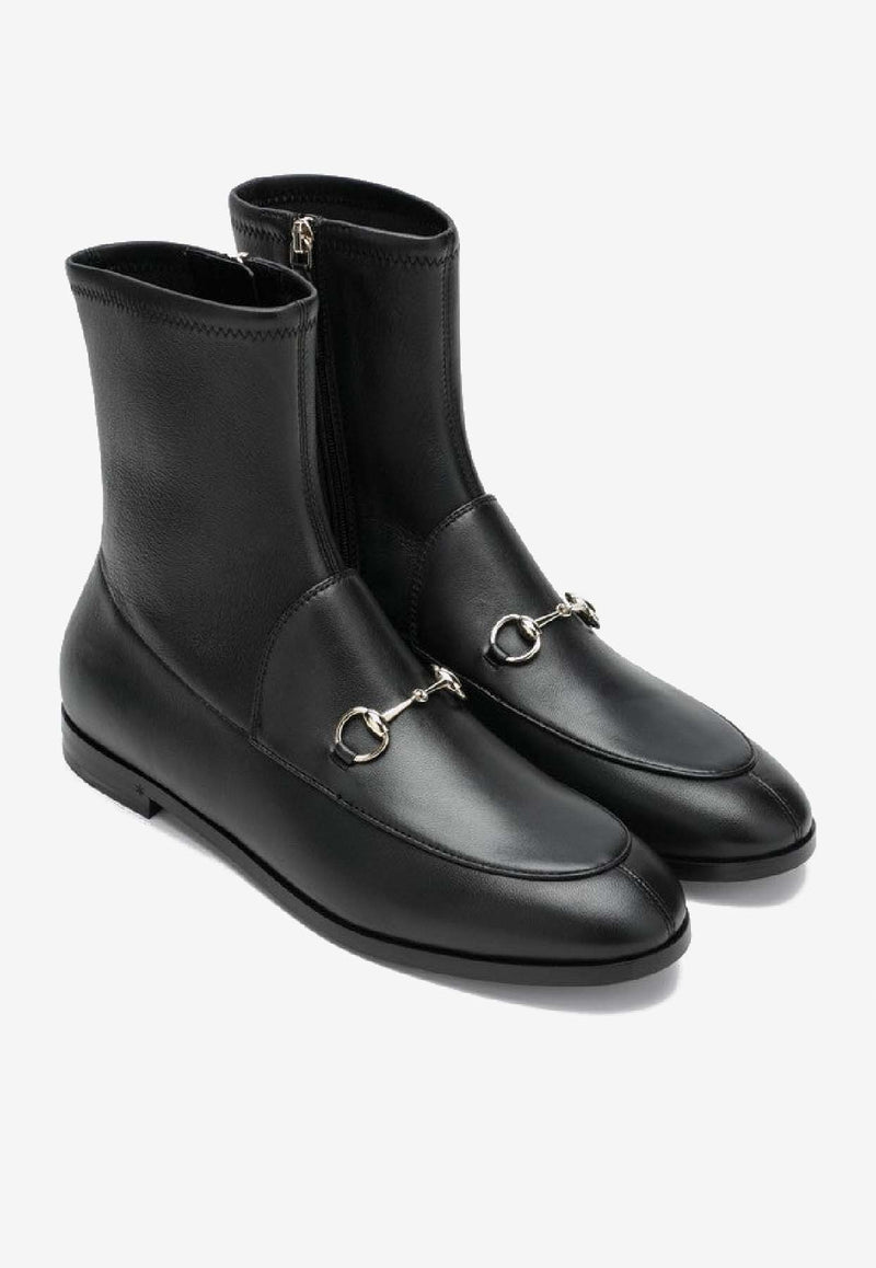 Gucci Leather Jordaan Ankle Boots Black 831013AADP3/R_GUC-1000