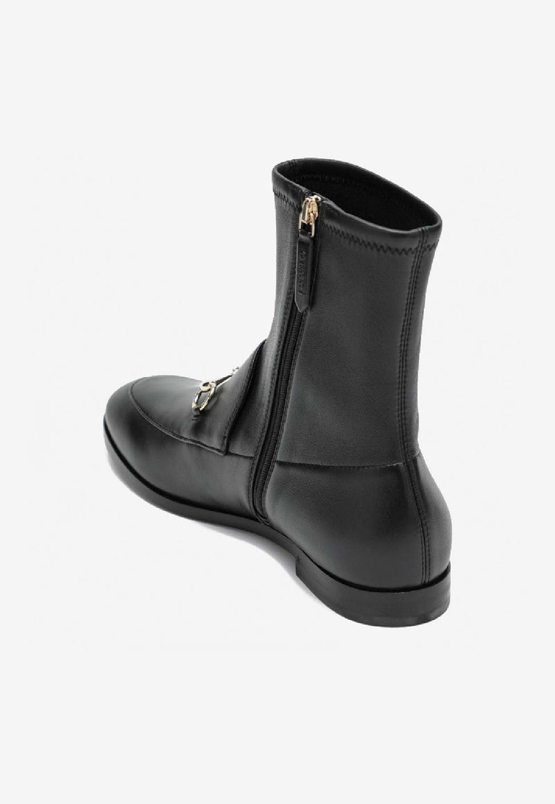 Gucci Leather Jordaan Ankle Boots Black 831013AADP3/R_GUC-1000