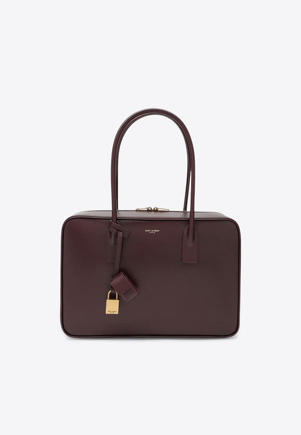 Saint Laurent Sac De Jour Bowling Bag  Burgundy 8323830SX0W/R_YSL-6195