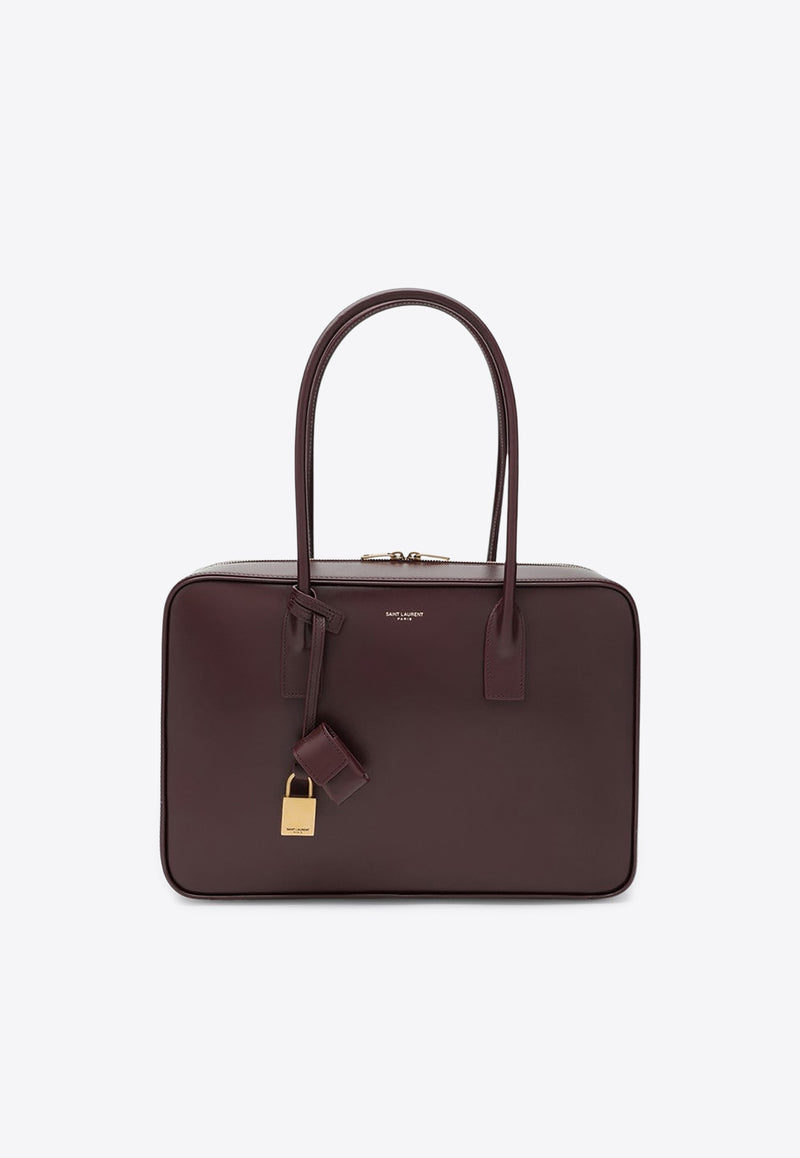 Saint Laurent Sac De Jour Bowling Bag  Burgundy 8323830SX0W/R_YSL-6195