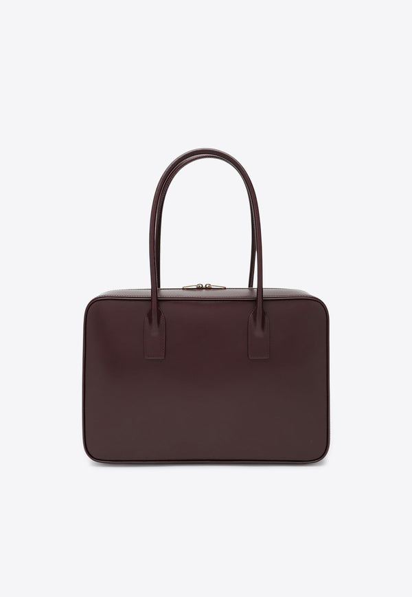 Saint Laurent Sac De Jour Bowling Bag  Burgundy 8323830SX0W/R_YSL-6195