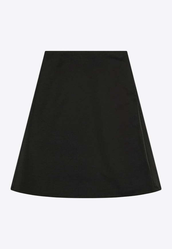 Alexander McQueen Flared Mini Skirt Black 832556QEAGH/R_ALEXQ-1000
