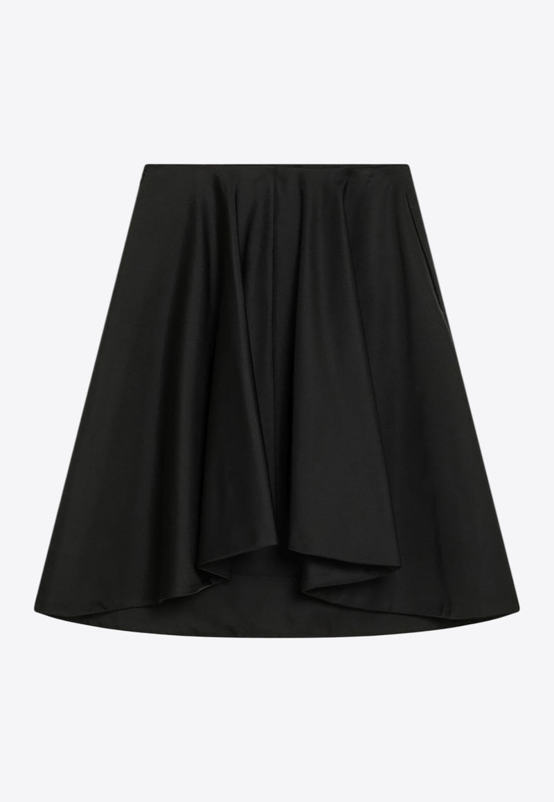 Alexander McQueen Flared Mini Skirt Black 832556QEAGH/R_ALEXQ-1000