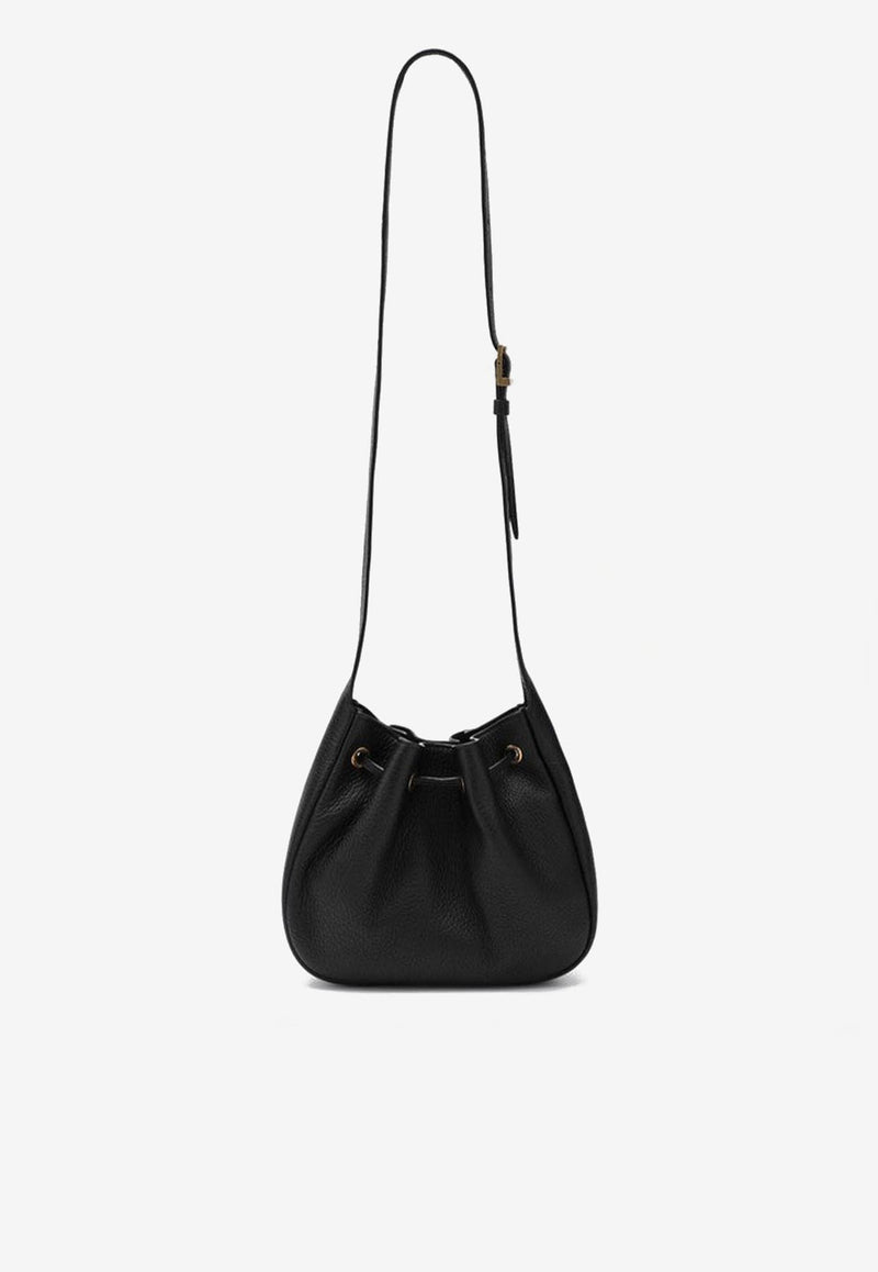 Saint Laurent Mini Paris VII Leather Crossbody Bag Black 833423AAED6/Q_YSL-1000
