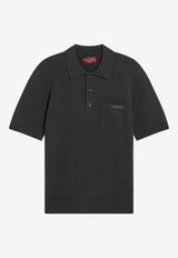 Gucci Wool-Blend Ribbed Polo T-shirt Green 833503XKEYU/R_GUC-3026