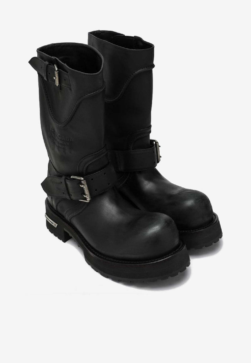 Balenciaga Venom Mid-Calf Boots  Black 833581WCAL1/R_BALEN-1080