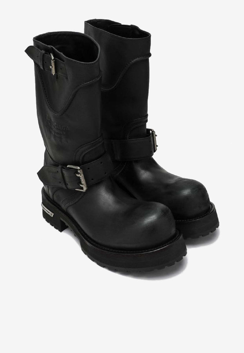 Balenciaga Venom Mid-Calf Boots  Black 833585WCAL1/R_BALEN-1080