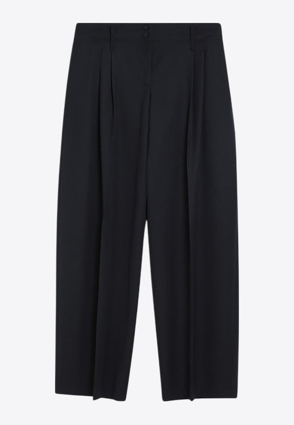 Alexander McQueen Straight-Leg Wool Pants Navy 833879QJACH/R_ALEXQ-4003