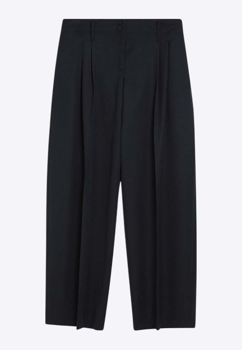 Alexander McQueen Straight-Leg Wool Pants Navy 833879QJACH/R_ALEXQ-4003