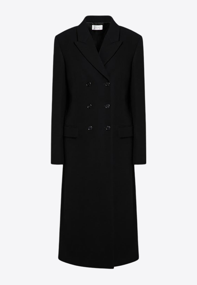 The Row Double-Breasted Wool Coat Black 8338W2794/P_THERO-BLK