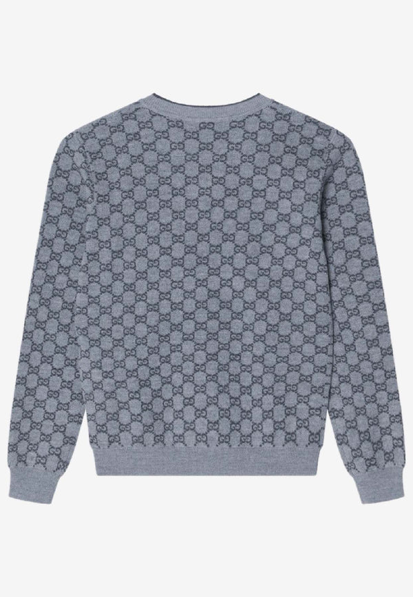 Gucci Boys Monogram Crewneck Sweater 834349XKEZO/R_GUC-1018