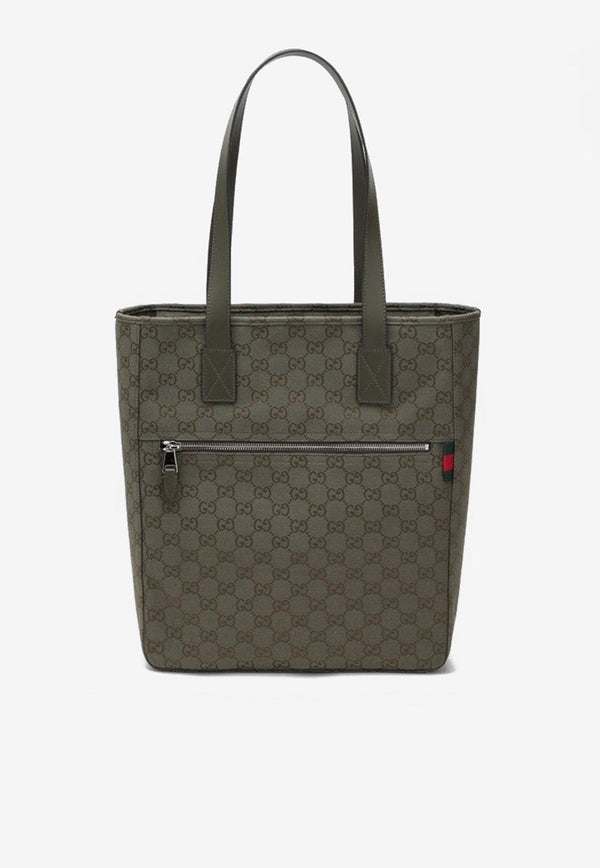 Gucci Medium GG Canvas Tote Bag Green 834796FAEOK/R_GUC-3242