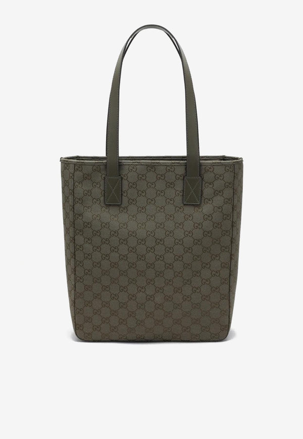 Gucci Medium GG Canvas Tote Bag Green 834796FAEOK/R_GUC-3242