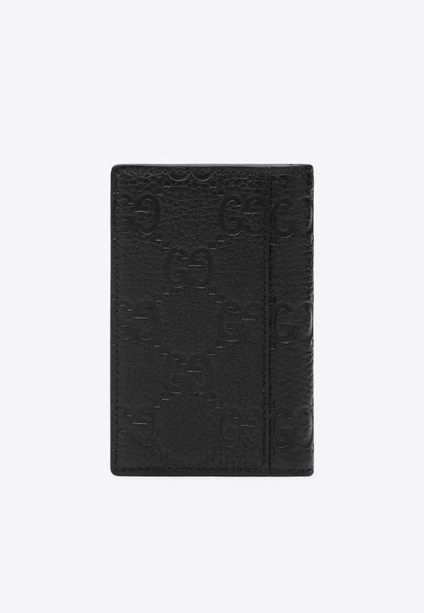 Gucci Embossed GG Leather Wallet Black 835011AAE1T/R_GUC-1000