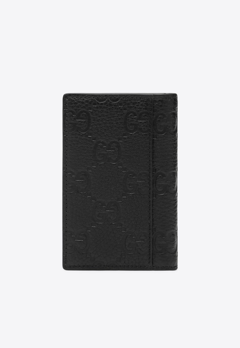 Gucci Embossed GG Leather Wallet Black 835011AAE1T/R_GUC-1000