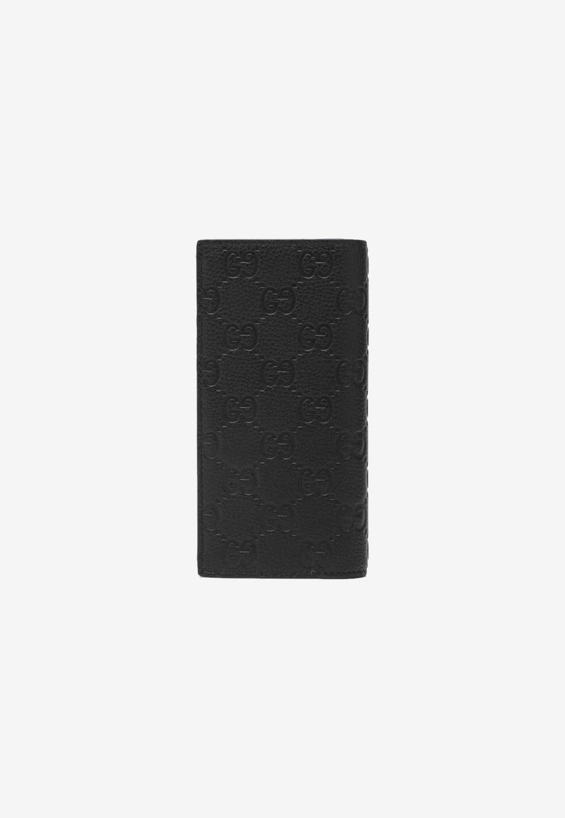 Gucci GG Embossed Long Leather Wallet Black 835014AAE1T/R_GUC-1000