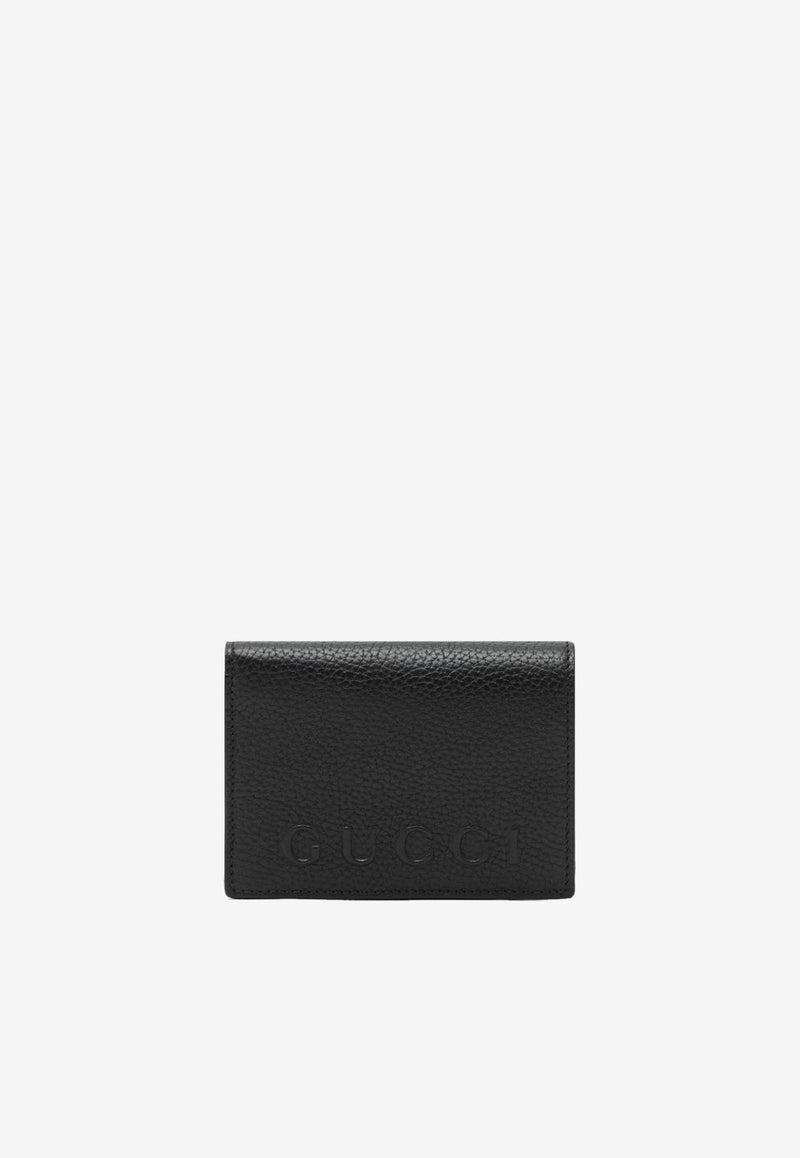 Gucci Logo Embossed Leather Wallet Black 835076AAE1W/R_GUC-1000