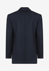 Saint Laurent Double-Breasted Wool Blazer Blue 835102Y5K32/R_YSL-4140