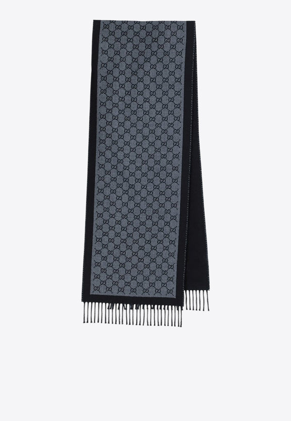 Gucci Interlocking G Embossed Leather Belt Black 8355344G200/R_GUC-1360