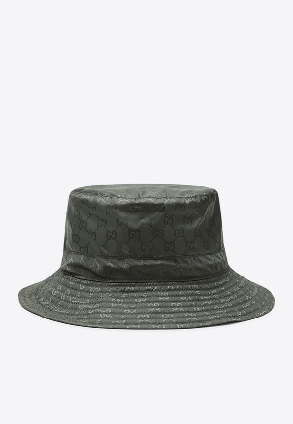 Gucci Reversible GG Logo Bucket Hat Green 8357723HBB7/R_GUC-3966