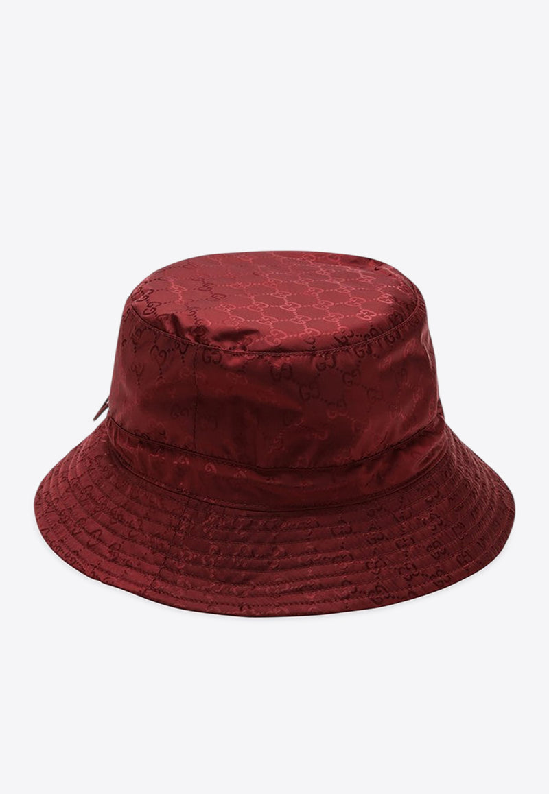 Gucci Reversible GG Bucket Hat Burgundy 8357723HBB7/R_GUC-6273