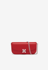 Alexander McQueen Small Skull Flower Crossbody Bag in Calf Leather Red 8360371MABN 6406