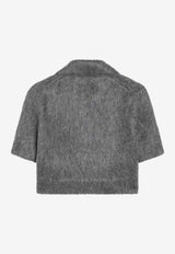 Gucci Mohair Cropped Top Gray 836765XKE08/R_GUC-1087