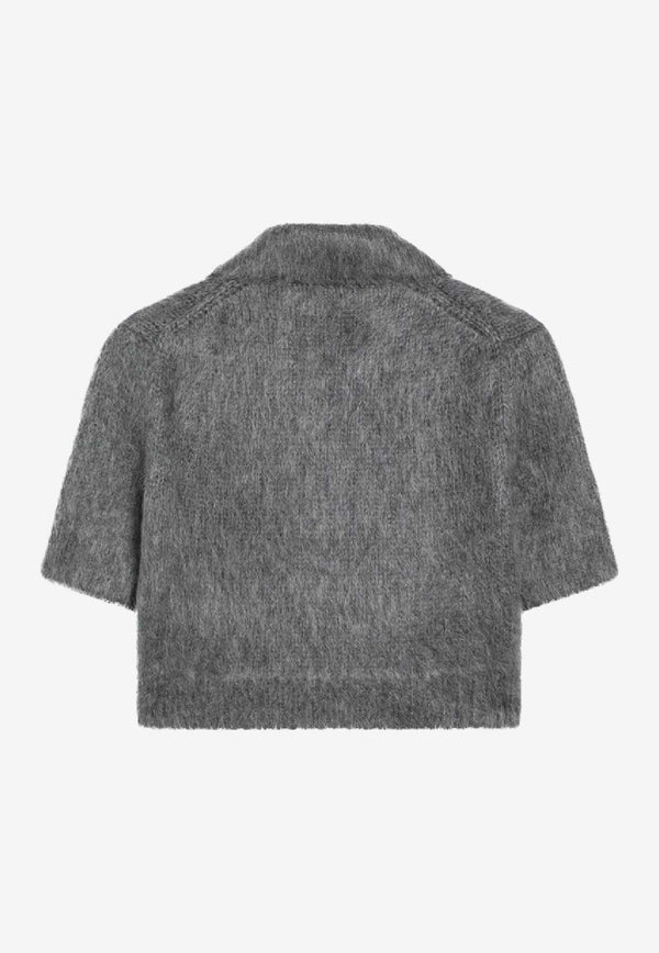 Gucci Mohair Cropped Top Gray 836765XKE08/R_GUC-1087